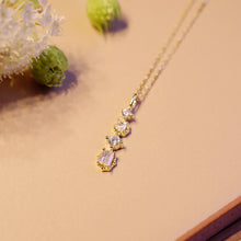 將圖片載入圖庫檢視器 18K Gold Plated / S925 Silver 4-pieces Cubic Zirconia Necklace
