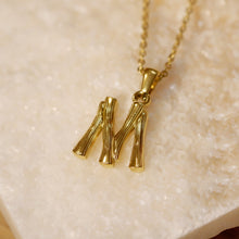 將圖片載入圖庫檢視器 18K Gold Plated Initial Alphabet A-Z Pendant Charm Necklaces