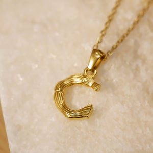 18K Gold Plated Initial Alphabet A-Z Pendant Charm Necklaces