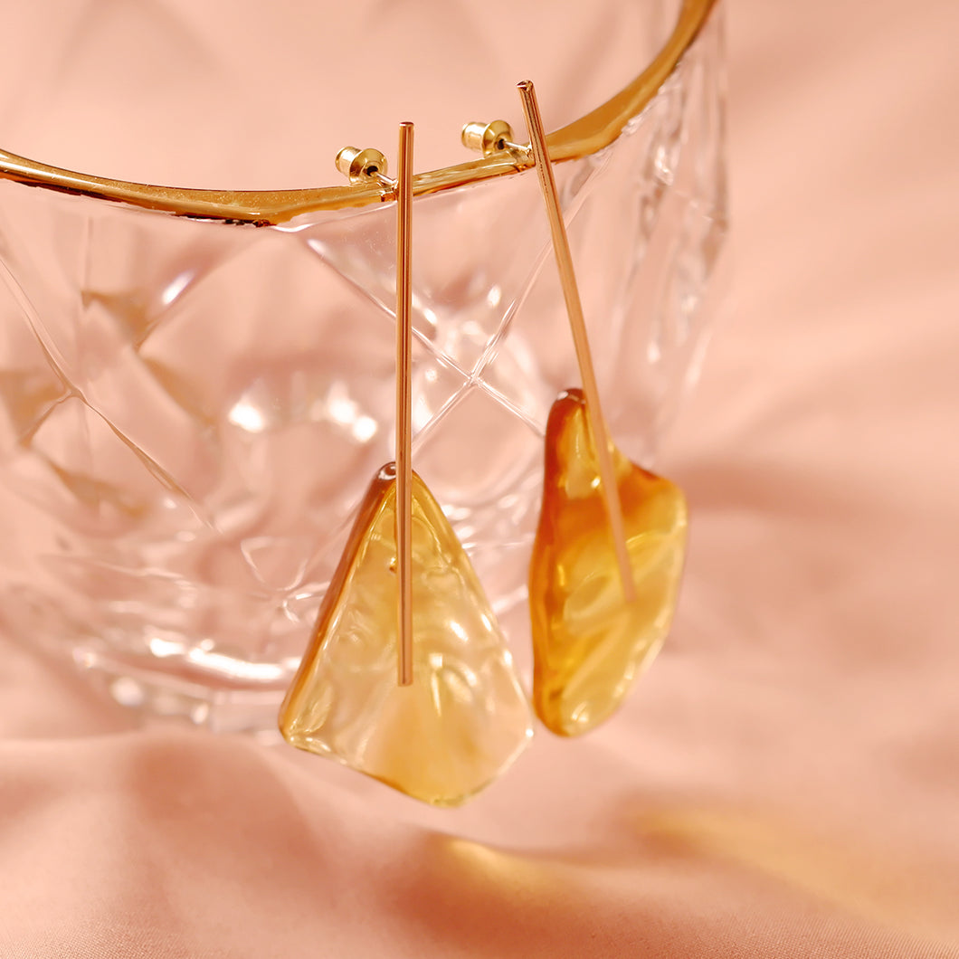 Acrylic Resin Honey Lollipop Earrings