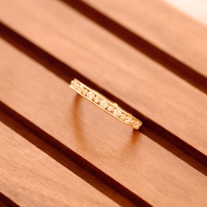 18K Gold Plated Cubic Zirconia Ring - Cara