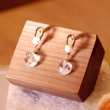 將圖片載入圖庫檢視器 18K Gold Plated Gold Foiled Pearl and Ball Drop Earrings