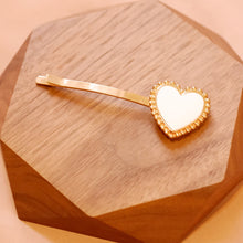 Load image into Gallery viewer, 18K Gold Plated Heart Barrette