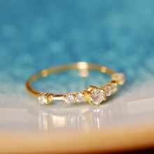 將圖片載入圖庫檢視器 18K Gold Plated Japanese Cubic Zirconia Ring - Tracy
