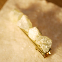 Load image into Gallery viewer, 18K Gold Plated Natural Stone Barrette