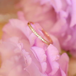 18K Gold Plated Pave Cubic Zirconia Ring - Jennie