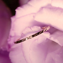 Load image into Gallery viewer, Rose Gold Plated Cross Embossed Ring
