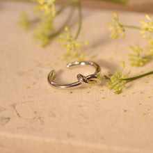 Load image into Gallery viewer, S925 Silver Knot Open Ring