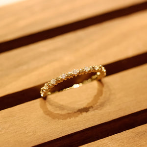 18K Gold Plated Star Cubic Zirconia Ring