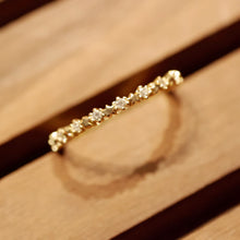 將圖片載入圖庫檢視器 18K Gold Plated Star Cubic Zirconia Ring