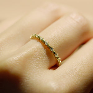 18K Gold Plated Star Cubic Zirconia Ring