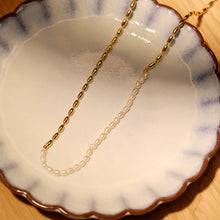 Load image into Gallery viewer, 18K Gold Plated Unbalanced Pearl Necklace