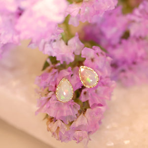 18K Gold Plated Water Drop Shaped Opal Collection