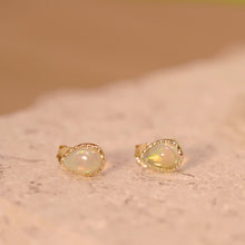 Load image into Gallery viewer, 18K Gold Plated Water Drop Shaped Opal Collection