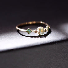 Load image into Gallery viewer, Japanese Green Topaz Gemstone Ring - Grace