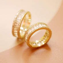 將圖片載入圖庫檢視器 18K Gold Plated 360 Pave Zircon Ring - Annie