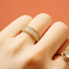 將圖片載入圖庫檢視器 18K Gold Plated 360 Pave Zircon Ring - Annie