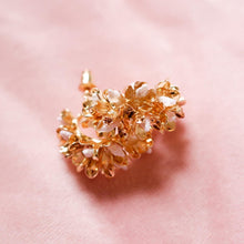 Load image into Gallery viewer, Numerous Flowers Pearl Hoop Earrings - Emma