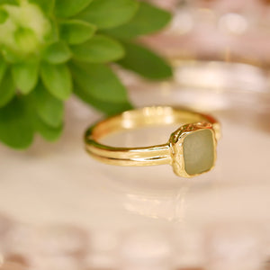 18K Gold Plated 5 Colors Crystal Open Ring