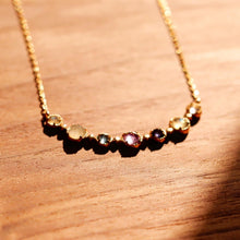 將圖片載入圖庫檢視器 Japanese 7-color Topaz Clavicle Necklace