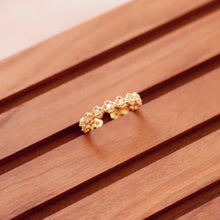 將圖片載入圖庫檢視器 18K Gold Plated Cubic Zirconia Open Ring - Anne
