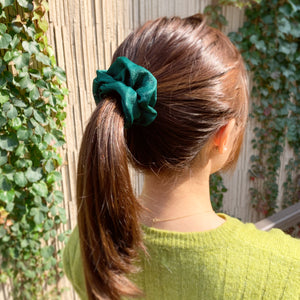 Hair Scrunchie - Forest Green