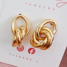 將圖片載入圖庫檢視器 18K Gold Plated French Style Brass Earrings - Noel