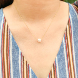 18K Gold Plated Double Pearl Necklace