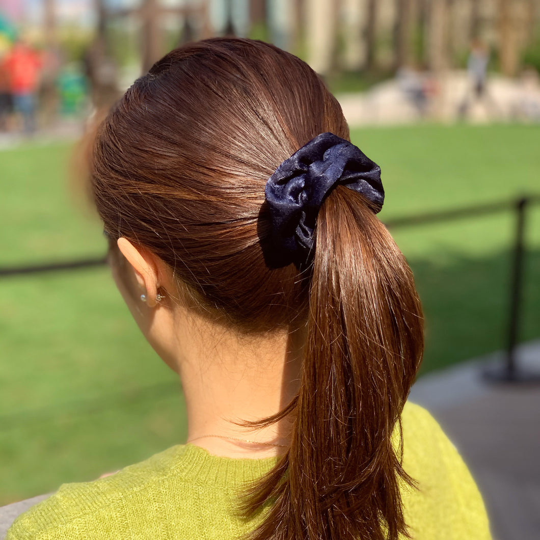 Hair Scrunchie - Navy Blue