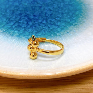 18K Gold Plated Link Ring