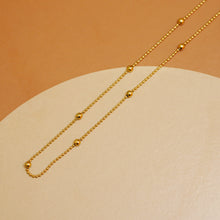 Load image into Gallery viewer, 18K Gold Plated Ball Chain Necklace