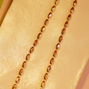 18K Gold Plated Baroque Pearl Drop Chain Necklace