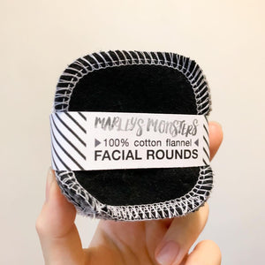 Facial Rounds - Mixed Grey & Black