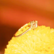 Load image into Gallery viewer, 18K Gold Plated Cubic Zirconia Sun Ring