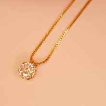 Load image into Gallery viewer, 18K Gold Plated Circle Zircon Necklace