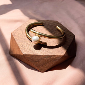 Pearl Bracelet in Brass