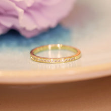將圖片載入圖庫檢視器 18K Gold Plated Pave Cubic Zirconia Ring - Jennie