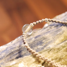 Load image into Gallery viewer, Custom Made Grey Moonstone Bracelet - Grey Rope with Extension Chain