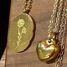 Load image into Gallery viewer, Personalized Birth-flower Charm Necklaces