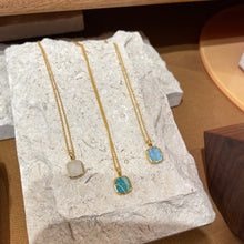 Load image into Gallery viewer, 18K Gold Plated Lazuli Stone Necklace
