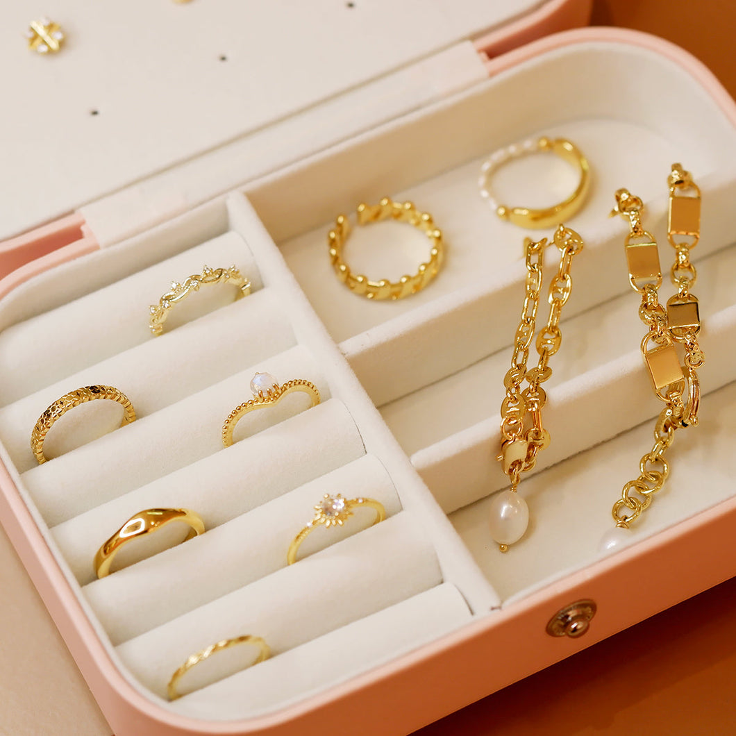 Jewelry Box Deluxe Set with 10pcs Jewelries