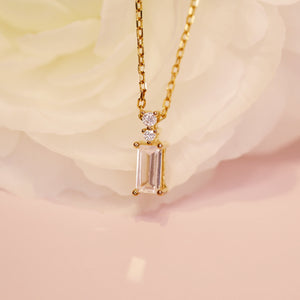18K Gold Plated Mini Perfume Bottle Pendant Charm Necklace