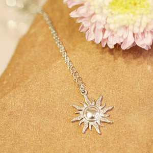 S925 Silver Sun Necklace