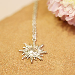 S925 Silver Sun Necklace