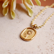 Load image into Gallery viewer, 18K Gold Plated Sunflower Pendant Necklace