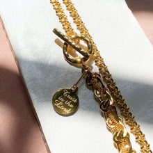 將圖片載入圖庫檢視器 18K Gold Plated “Trust in the Lord” Baroque Pearl Necklace