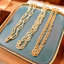 將圖片載入圖庫檢視器 18K Gold Plated Chunky Cable Chain Necklace